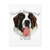 Saint Bernard (rough) Dad 2 Post Cards