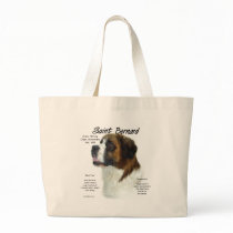 Saint Bernard (rough) History Design Tote Bag