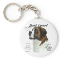 Saint Bernard (rough) History Design Key Chain