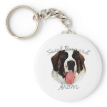 Saint Bernard (rough) Mom 2 Key Chains