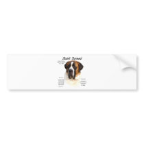 Saint Bernard (smooth) History Design Bumper Sticker
