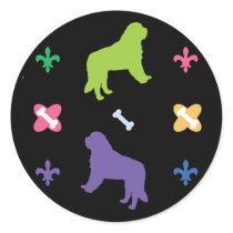 Saint Bernard Round Sticker