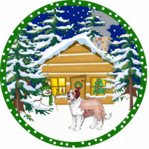 Saint Bernard winter photo sculptures