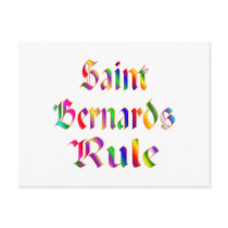 Saint Bernards Rule postcards