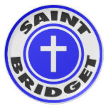Saint Bridget Party Plate