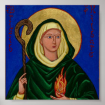 Saint Brigid of Ireland Print