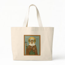Saint brigid of Ireland - Totebag by saintjohnthebaptist Saint brigid of Ireland - Totebag