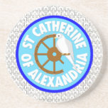 Saint Catherine of Alexandria Beverage Coaster Saint Catherine of Alexandria Beverage Coaster
