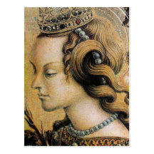 Saint Catherine of Alexandria Parchment Post Cards