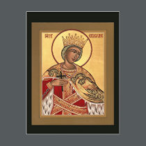 Saint Catherine Prayer Card postcards