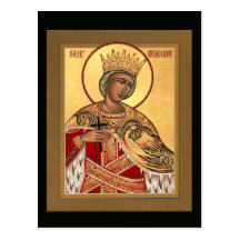 Saint Catherine Prayer Card Postcard