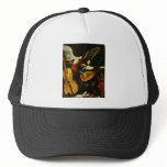 Saint Cecilia and the Angel by Carlo Saraceni Mesh Hats