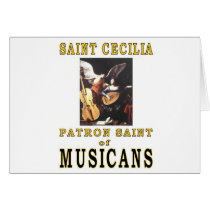 SAINT CECILIA GREETING CARD