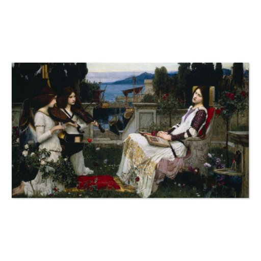 Saint Cecilia Sitting in the Garden Business Cards