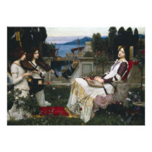 Saint Cecilia Sitting in the Garden Invitation