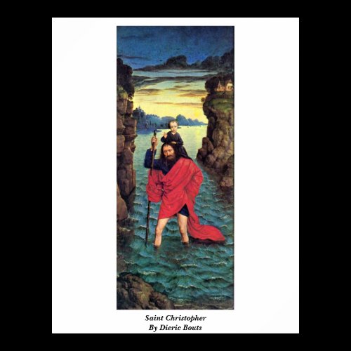 Saint Christopher By Dieric Bouts Print