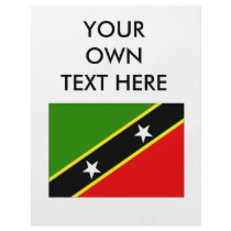 Saint Christopher Nevis Flag Personalized Flyer