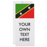 Saint Christopher Nevis Flag Rack Card Template