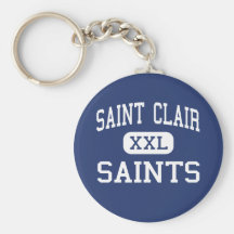 Saint Clair - Saints - High - Saint Clair Michigan Keychains