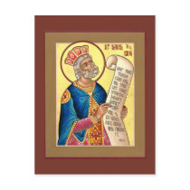 Saint David Prayer Card postcards by bugbrain Saint David Prayer Card postcards