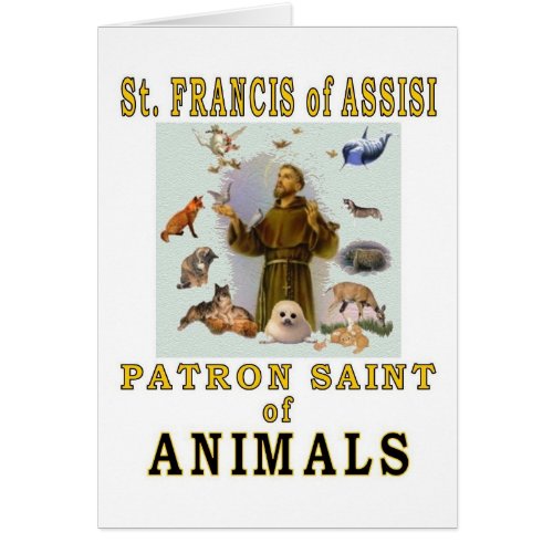 SAINT FRANCIS of ASSISI card