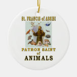 SAINT FRANCIS of ASSISI Christmas Tree Ornaments
