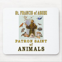 SAINT FRANCIS of ASSISI Mouse Pads