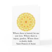 Saint Francis of Assisi quote about love and faith cards by spiritcircle Saint Francis of Assisi quote about love and faith cards