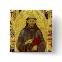 Saint Francis of Assissi Medieval Iconography Pins