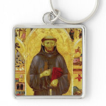 Saint Francis of Assissi Medieval Iconography Keychain
