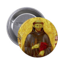 Saint Francis of Assissi Medieval Iconography Pins