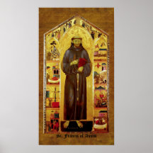 Saint Francis of Assissi Medieval Iconography Posters