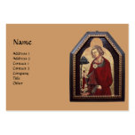 SAINT GALGANO pink brown red burgundy Business Card Template