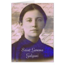 SAINT GEMMA GALGANI GREETING CARD