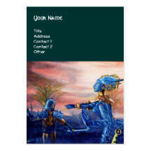 SAINT GEORGE AND ALIEN DRAGON BUSINESS CARD TEMPLATES