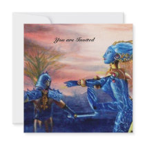 SAINT GEORGE AND ALIEN DRAGON CUSTOM INVITES