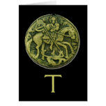 SAINT GEORGE AND DRAGON MEDALLION GREETING CARDS