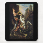 Saint George and the Dragon, Gustave Moreau Mousepad