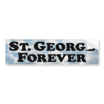 Saint George Forever - Basic Bumper Sticker