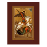 Saint George Prayer Card Postcards