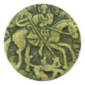 SAINT GEORGE WITH DRAGON stickers by bulgan_lumini SAINT GEORGE WITH DRAGON stickers