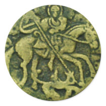 SAINT GEORGE WITH DRAGON stickers by bulgan_lumini SAINT GEORGE WITH DRAGON stickers
