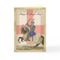 Saint George's Day card, St. George carda