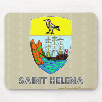 Saint Helena Coat of Arms Mouse Pad