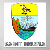 Saint Helena Coat of Arms Poster