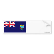 Saint Helena Flag bumper stickers