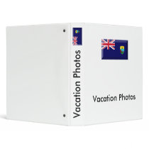 Saint Helena Flag Jewel 3 Ring Binder