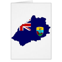 Saint Helena flag map cards