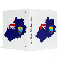 Saint Helena Flag Map full size Vinyl Binders