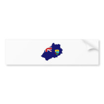 Saint Helena Flag Map full size Bumper Sticker